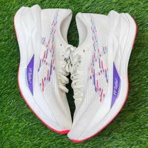 Asics Sonicblast Womens Size 7 Medium B Cream Blue Fade Running Shoes